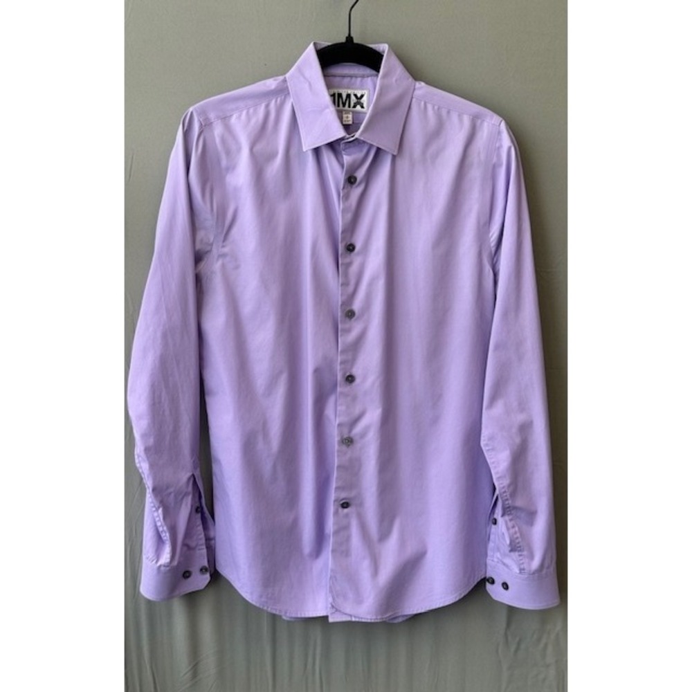 Express 1MX Men's Extra Slim Fit Dress‎ Shirt Size S Lavender Easy Care